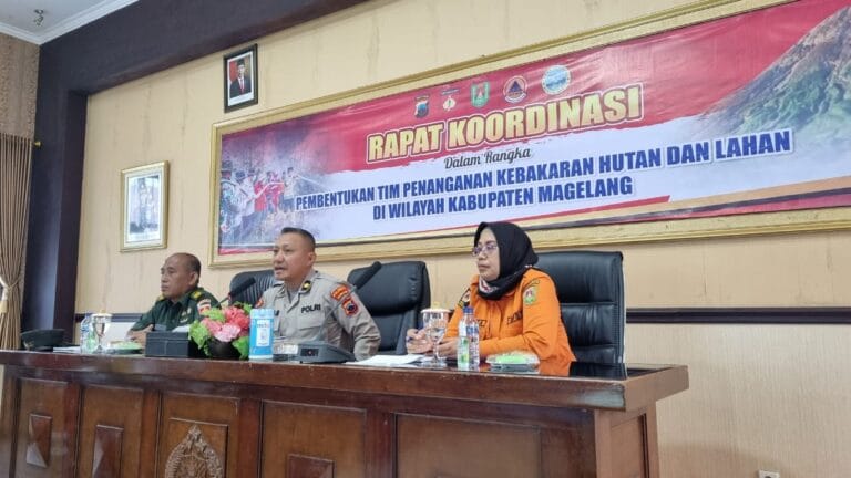 Rapat Koordinasi Antisipasi Kebakaran Hutan dan Lahan Kabupaten Magelang